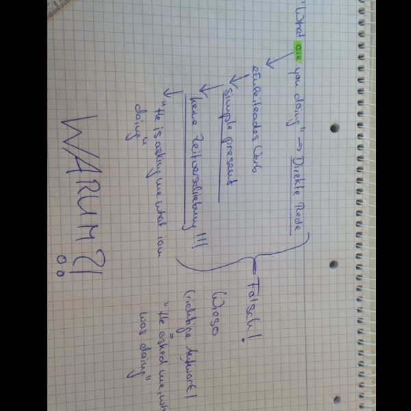 Englisch Backshift Erklarung Bzgl Indirekte Rede Schule Abitur Grammatik