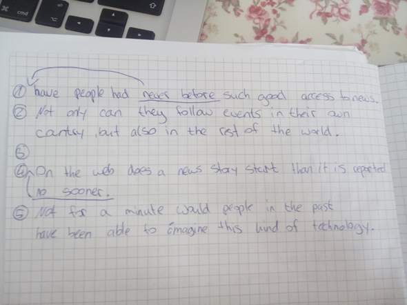 Englisch Korrektur Hilfe Dabei Schule Grammatik English