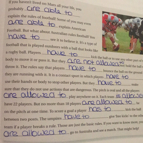 Englisch Orange Line 6 Hausaufgaben