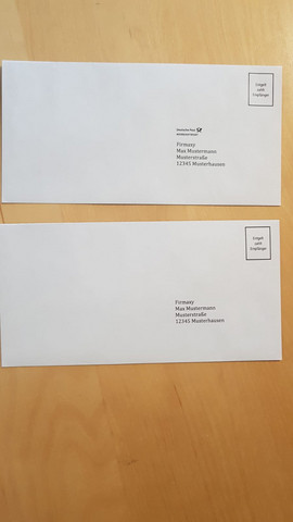 Entgelt Bezahlt Empfanger Postbrief Brief Rucksendung