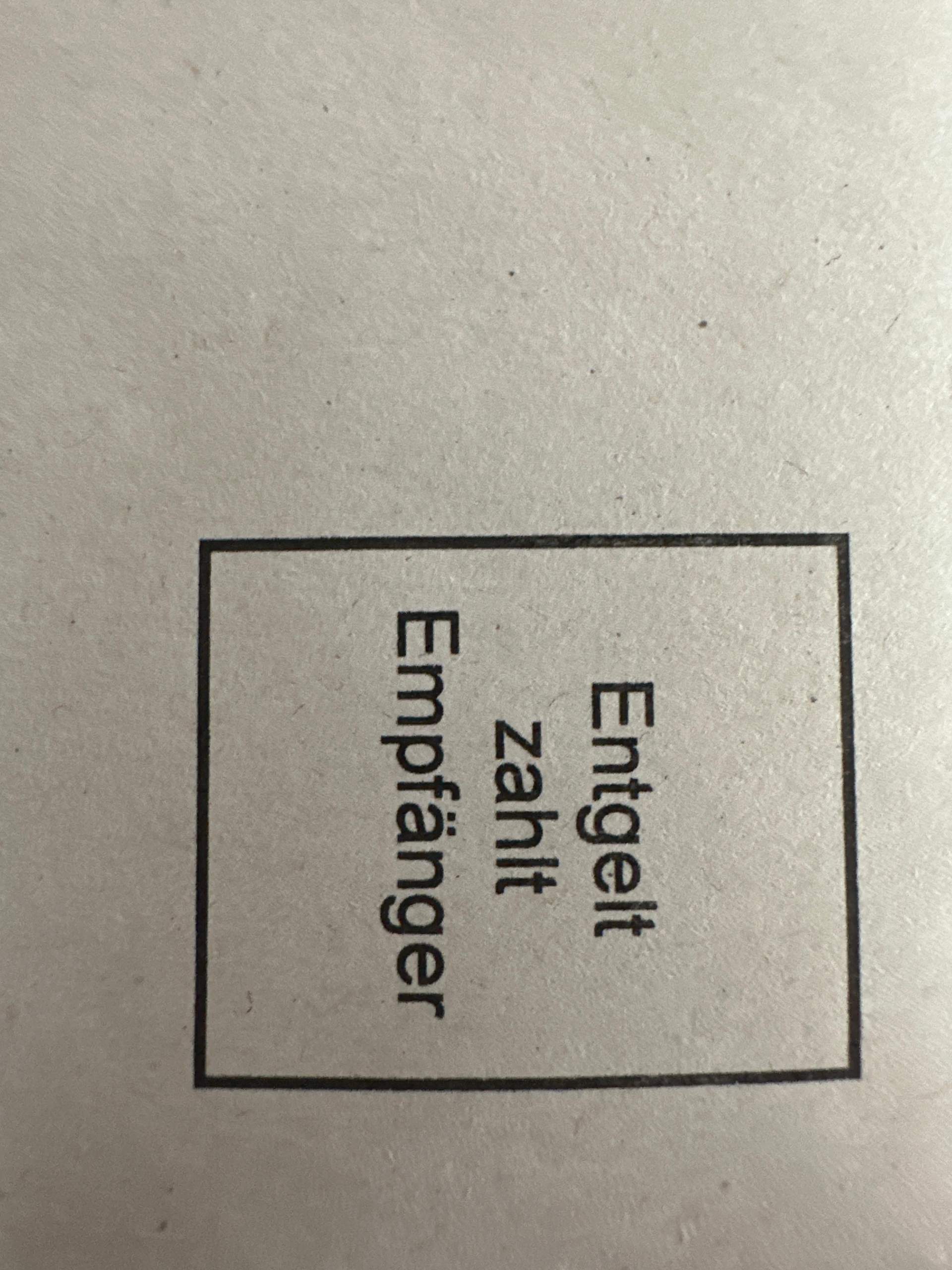 „Entgelt zahlt Empfänger“ - muss ich was tun? (Deutschland, Post, Versand)