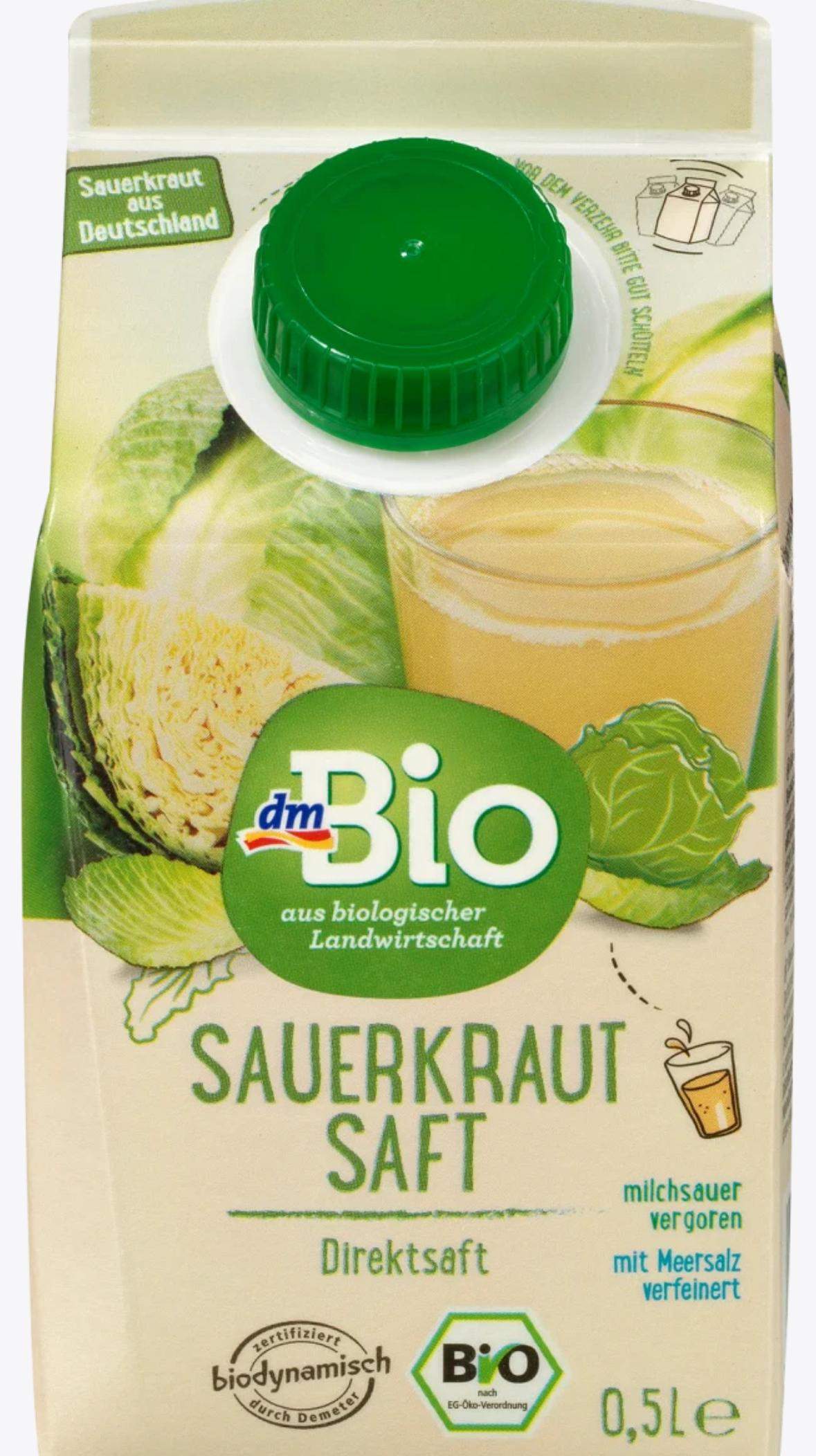 Enthält Karotten, Sauerkraut/-oder Rote-Bete saft aus Dm noch ...