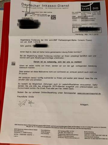 Eos Inkasso was ist das bitte?