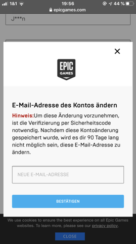 Epic games support email adresse