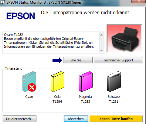 Epson patrone leer trotzdem drucken Epson patrone leer trotzdem drucken