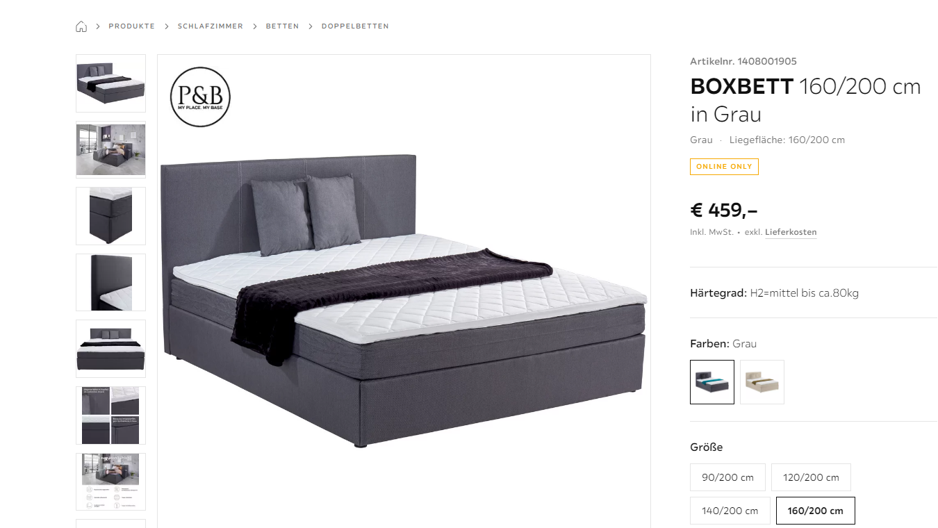 Erfahrung mit dem Boxbett von XXL Lutz? (Möbel, Bett, Boxspringbett)