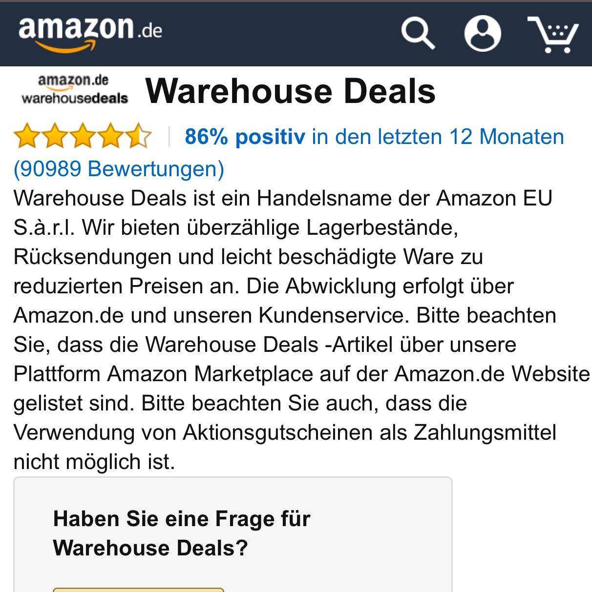 Die  Warehouse-Deals