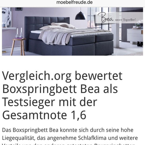 Erfahrungen Mit Boxspringbett Bea Von Mobelfreude De Und Boxspringbett Lovgren Storebror Von Dormando De Schlafen Empfehlung Matratze
