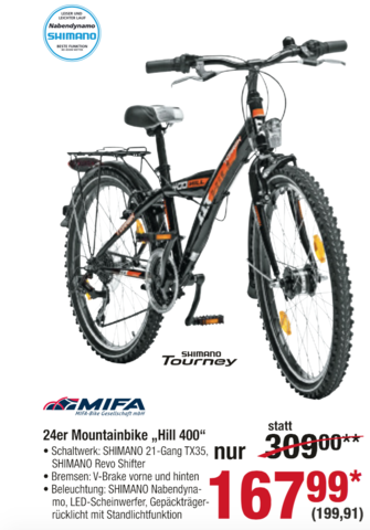 MIFA Hill 400 - (Fahrrad, Mountainbike, Mifa)