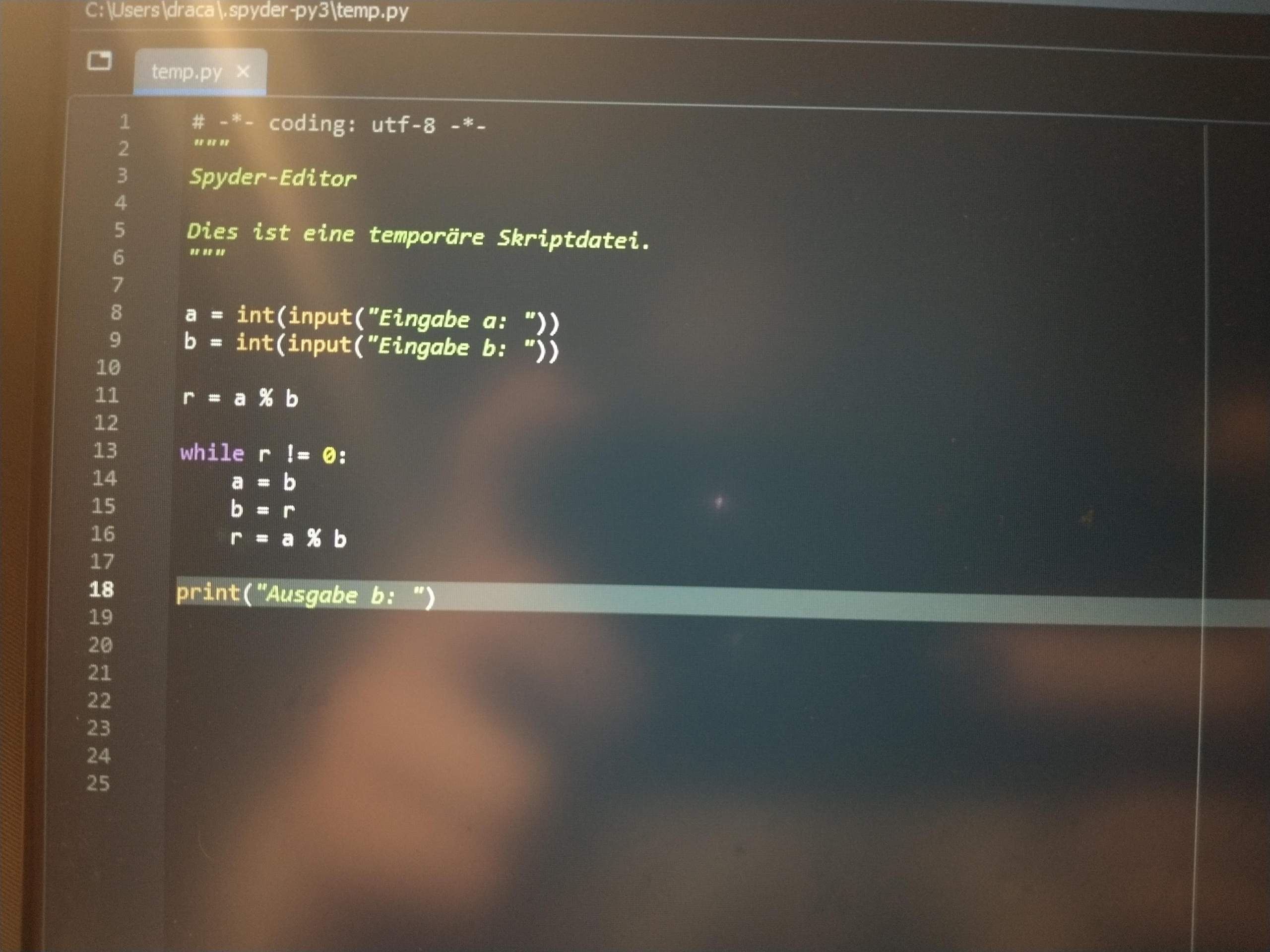 Ergebnis in Python bekommen? (Programmiersprache)