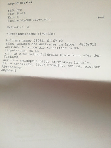 Ergebnis Stuhlprobe Ergebnis Stuhlprobe