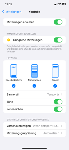 Erhalte auf dem iPhone keine YouTube Mitteilungen obwohl diese eingeschaltet sind, woran kann das liegen? (Apple, App, iPad) Erhalte auf dem iPhone keine YouTube Mitteilungen obwohl diese eingeschaltet sind, woran kann das liegen? (Apple, App, iPad)