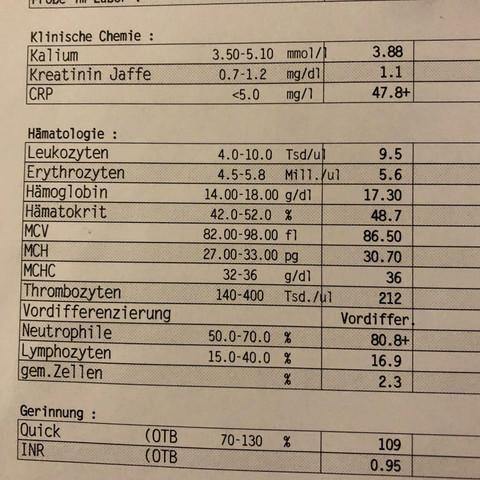 Erhohte Blutwerte Lymphangitis Gesundheit Und Medizin Medizin Arzt Erhohte Blutwerte Lymphangitis Gesundheit Und Medizin Medizin Arzt