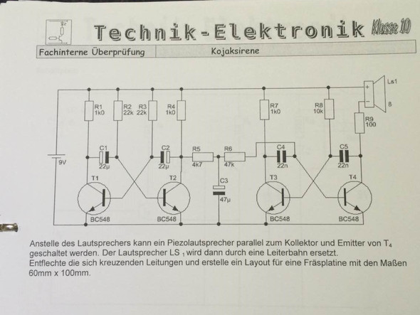 Erklarung Der Kojaksirene Technik Schaltung