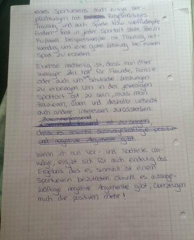 Erörterung 2 - (Schule, Sport, Deutsch)