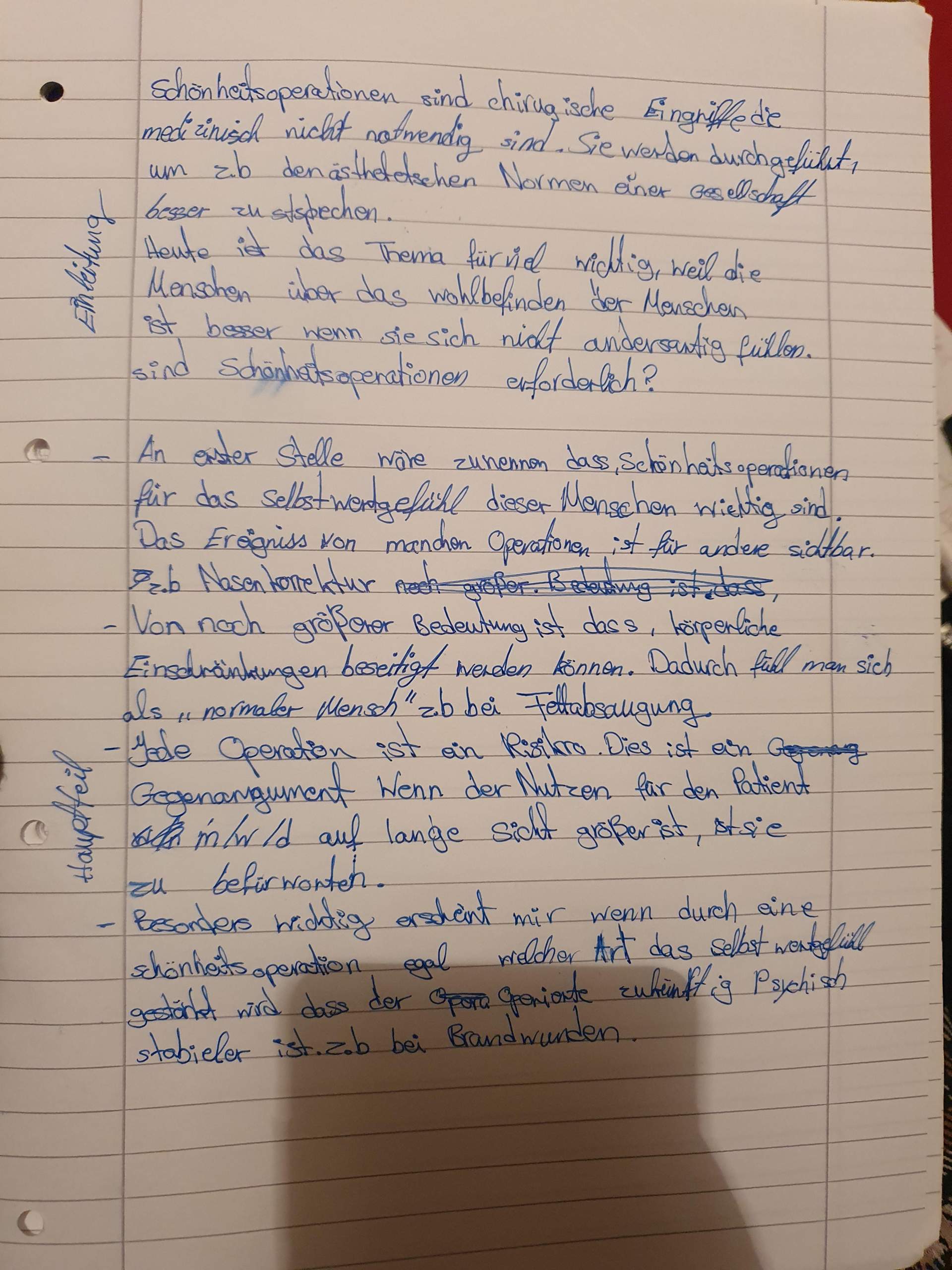 Erörterung? (Deutsch)