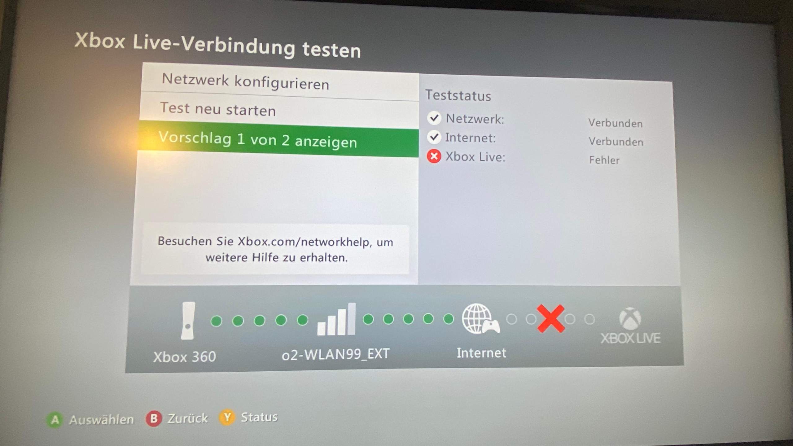 Error bei Xbox live? (Konsolen)