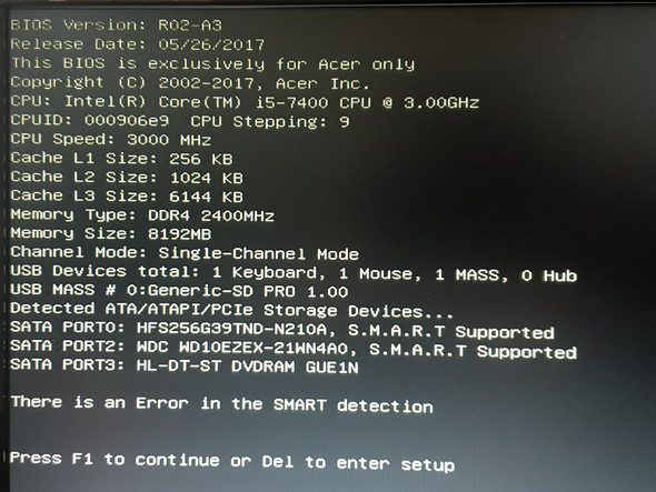 Error SMART Detection? (Computer, Technik, Spiele und Gaming)