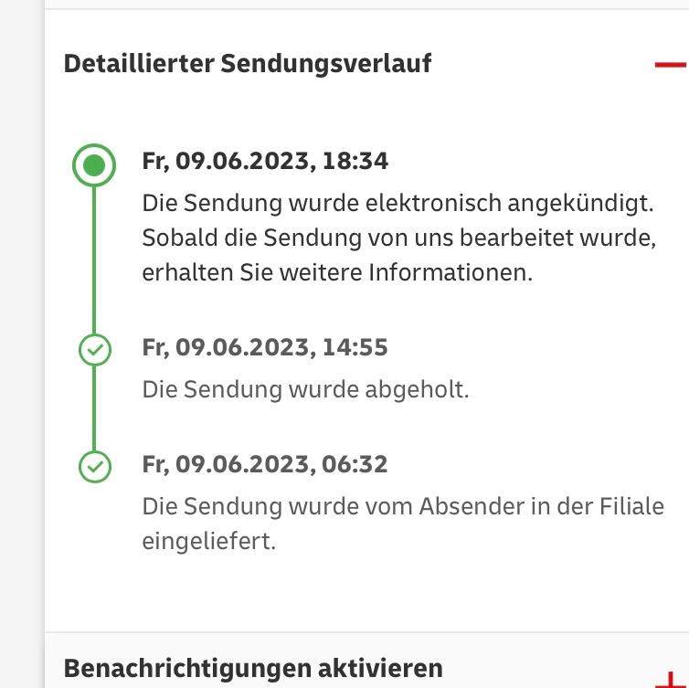 Was Heißt Die Sendung Wurde Elektronisch Angekündigt Erst Sendung abgeholt dann elektronisch angekündigt? (DHL Paket, DHL
