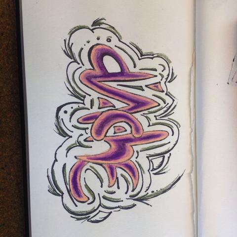 Erstes Piece Meinung An Erfahrene Graffiti Zeichnen