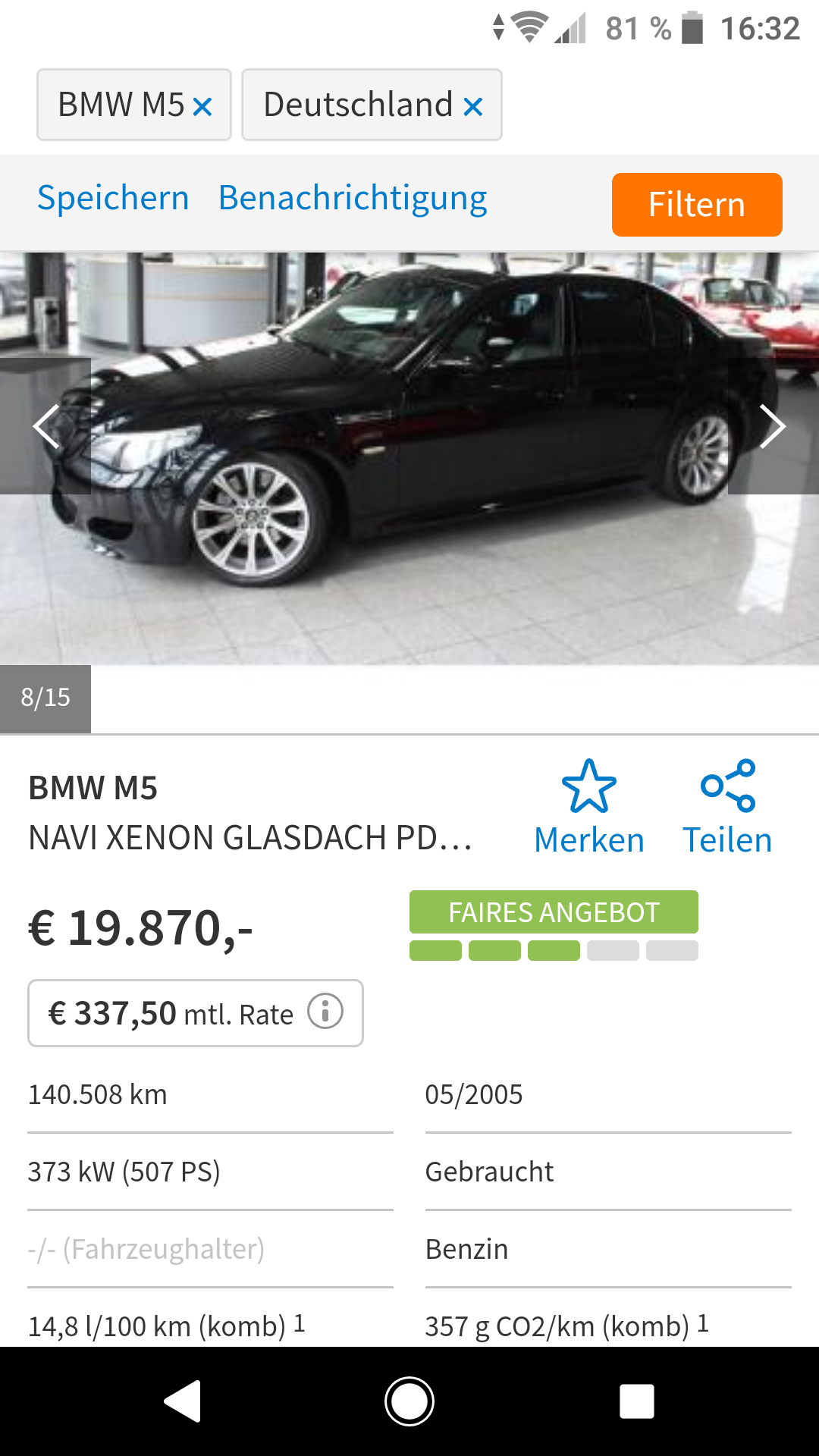 Erstwagen Mit 500 Ps V10 Motor Kaufen Auto Und Motorrad Bmw Mercedes Benz