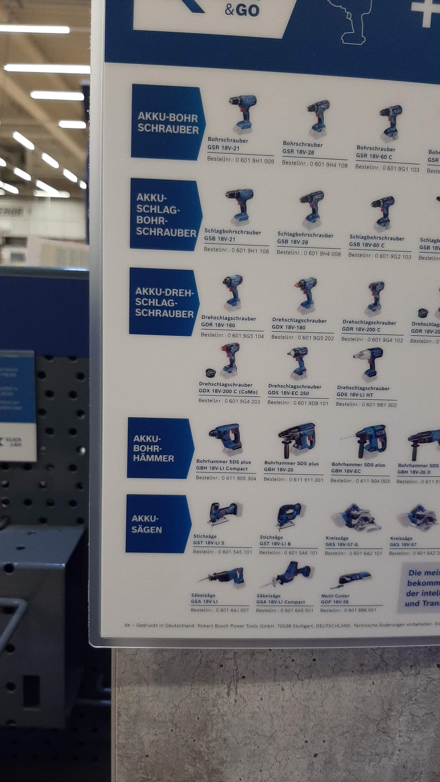 Es geht um die blauen Bosch Werkzeuge? Was ist der Unterschied zwischen ...
