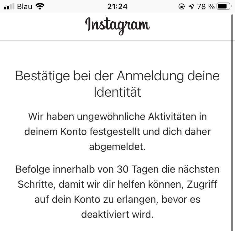 Es passieren komische Dinge auf mein Instagram Account?