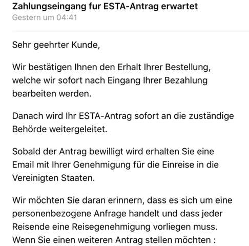 Esta Wie Kann Man Uberprufen Ob Die Zahlung Eingegangen Ist Usa Reise Esta Antrag