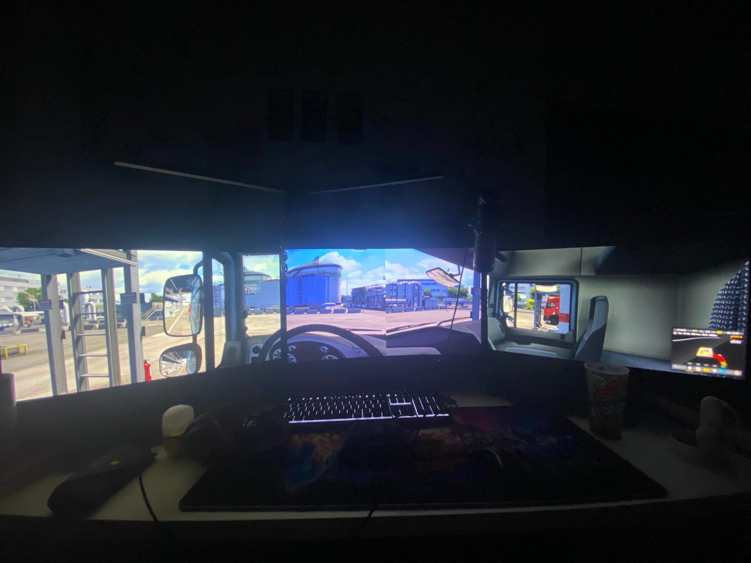 ETS 2 - 3 Monitore POV einstellen!? (PC, Steam, Euro Truck Simulator 2)