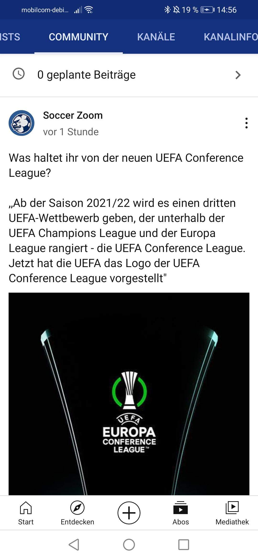 Eure Meinung Zur Neuen Uefa Conference League Spiele Und Gaming Sport Umfrage