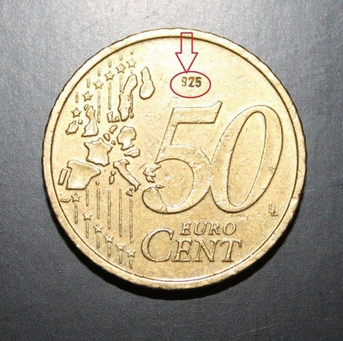 Euro Munze 50 Cent Fehlpragung