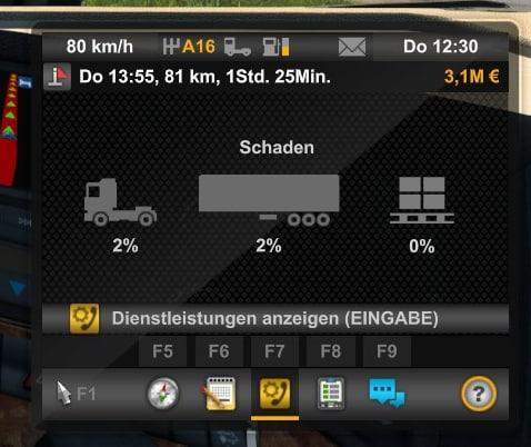 Euro Truck Simulator 2 - Fahrzeugschaden ohne Unfall. Was könnte die Ursache sein?