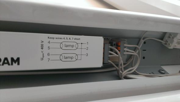 EVG anschliessen Elektronische Vorschaltgerät? (Strom, Lampe)