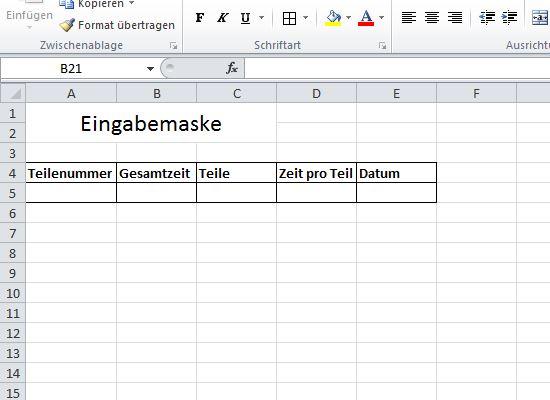 31 Excel eingabemaske vorlage information