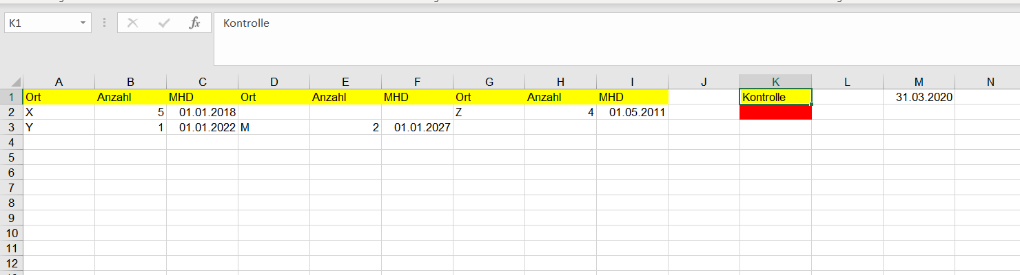 Excel Wenn Datum überschritten Dann Rot Excel. Kontrollzelle rot, wenn Datum überschritten? (Microsoft Excel