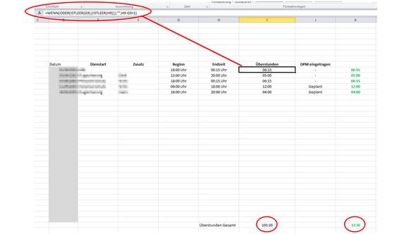 Excel Stunden Addieren Mit Summenfunktion Microsoft Tabelle Buchhaltung