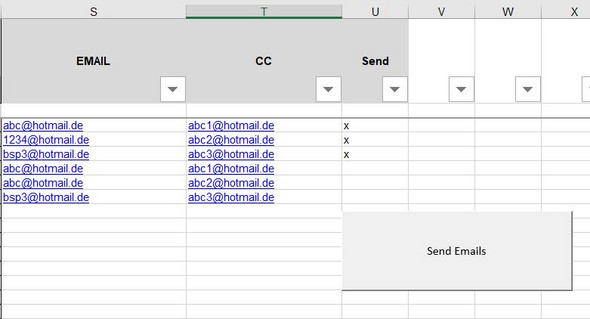 Excel Vba Doppelte Werte Nur Einmal In Der Email Empfanger
