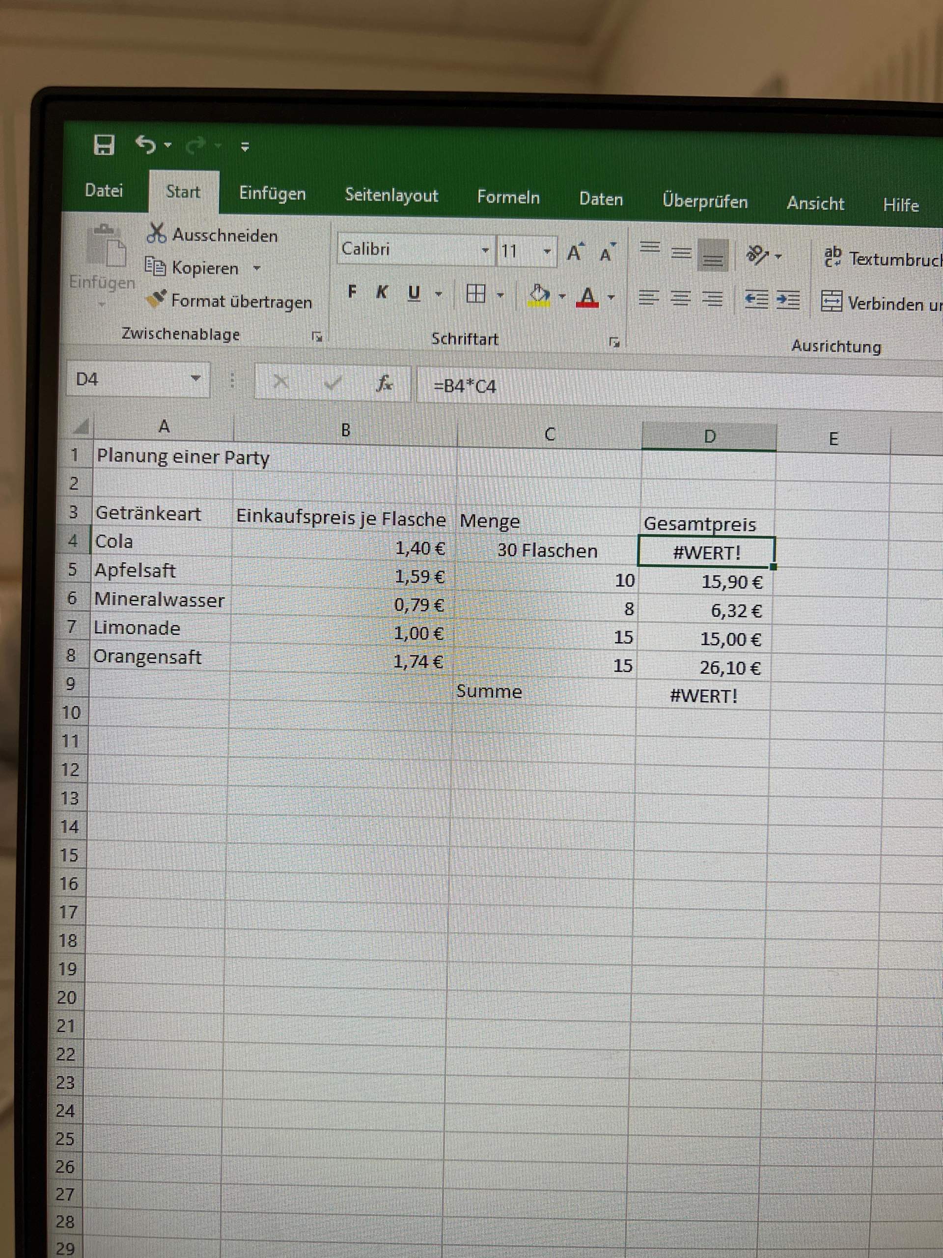 Exel frage? (Computer, Formel, Microsoft Excel)