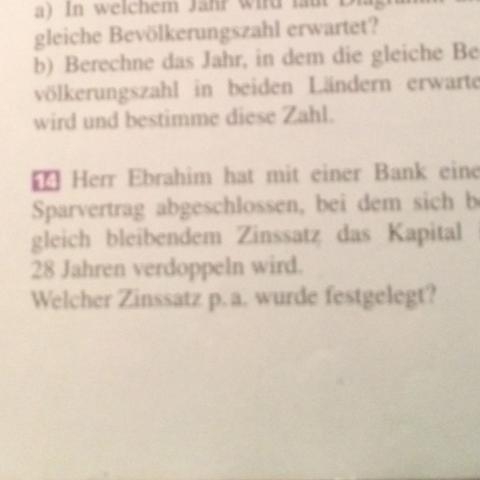 Exponentielles Wachstum Aufgabe Problem Schule Mathe Mathematik