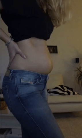 Bauch mädchen dicker Mädchenbauch oder