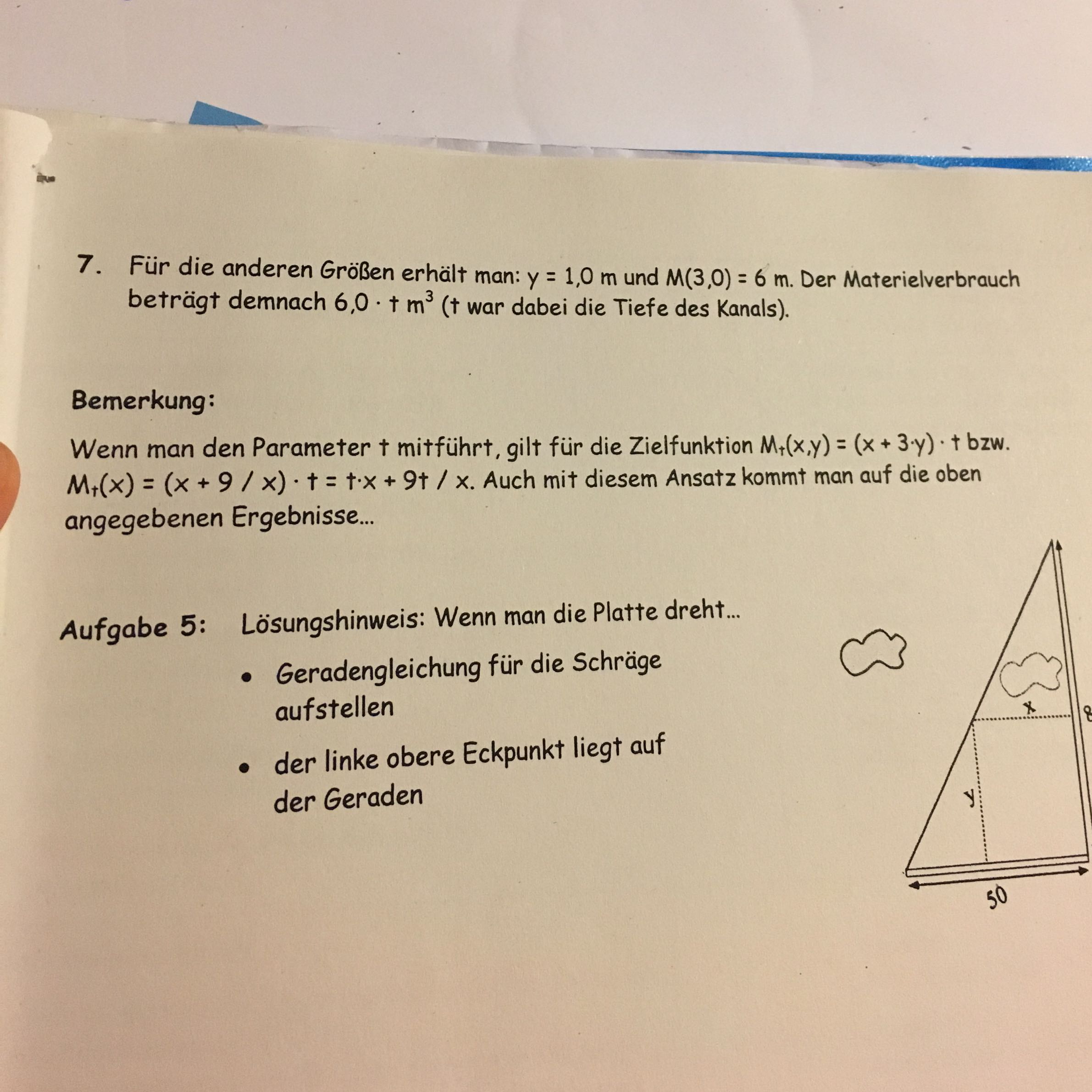 Extremwertaufgaben Mit Lösungen Q1