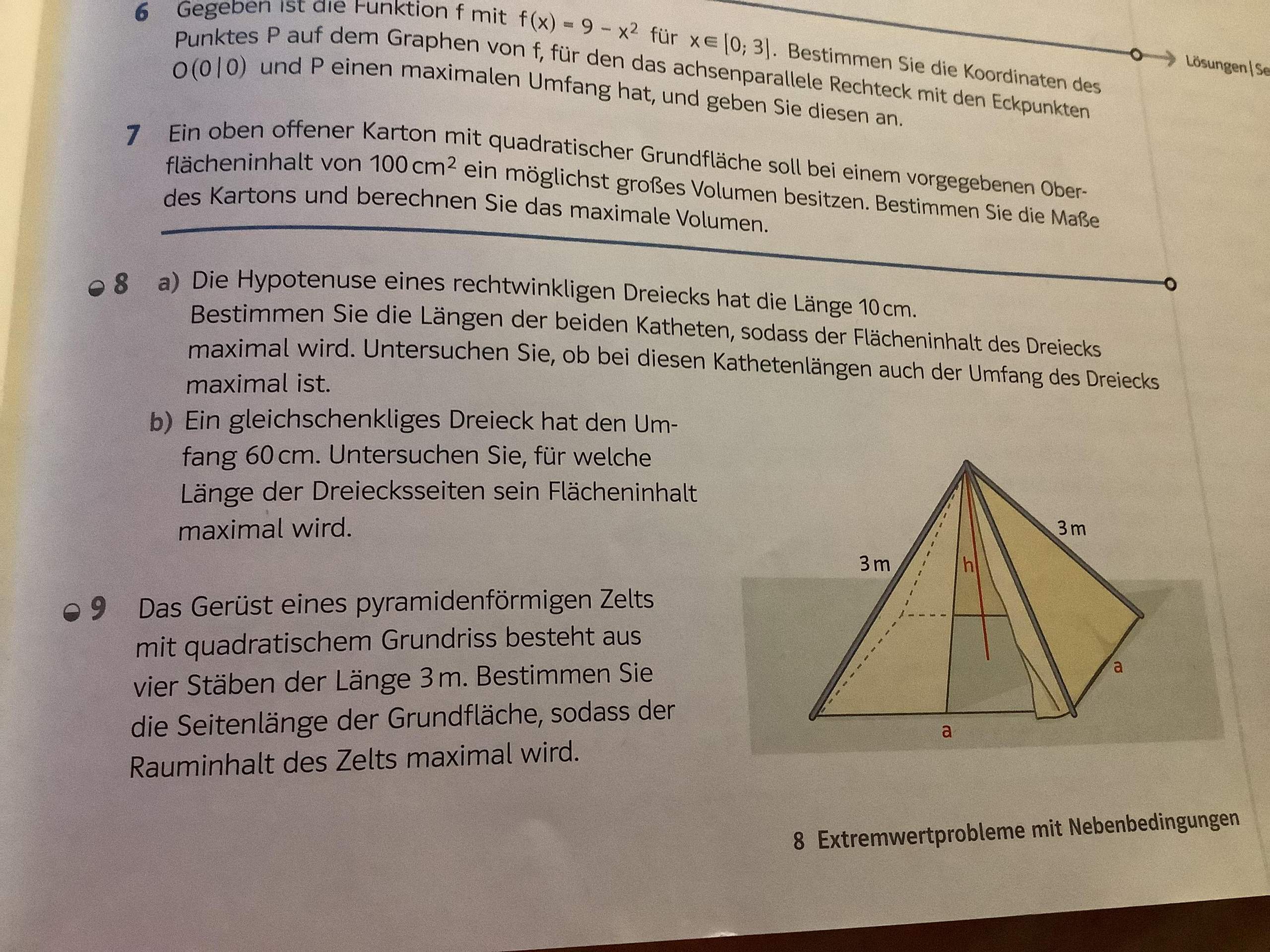 Extremwertprobleme Mit Nebenbedingungen rechnen Funktion Gleichungen extremwertprobleme-mit-nebenbedingungen-rechnen-funktion-gleichungen
