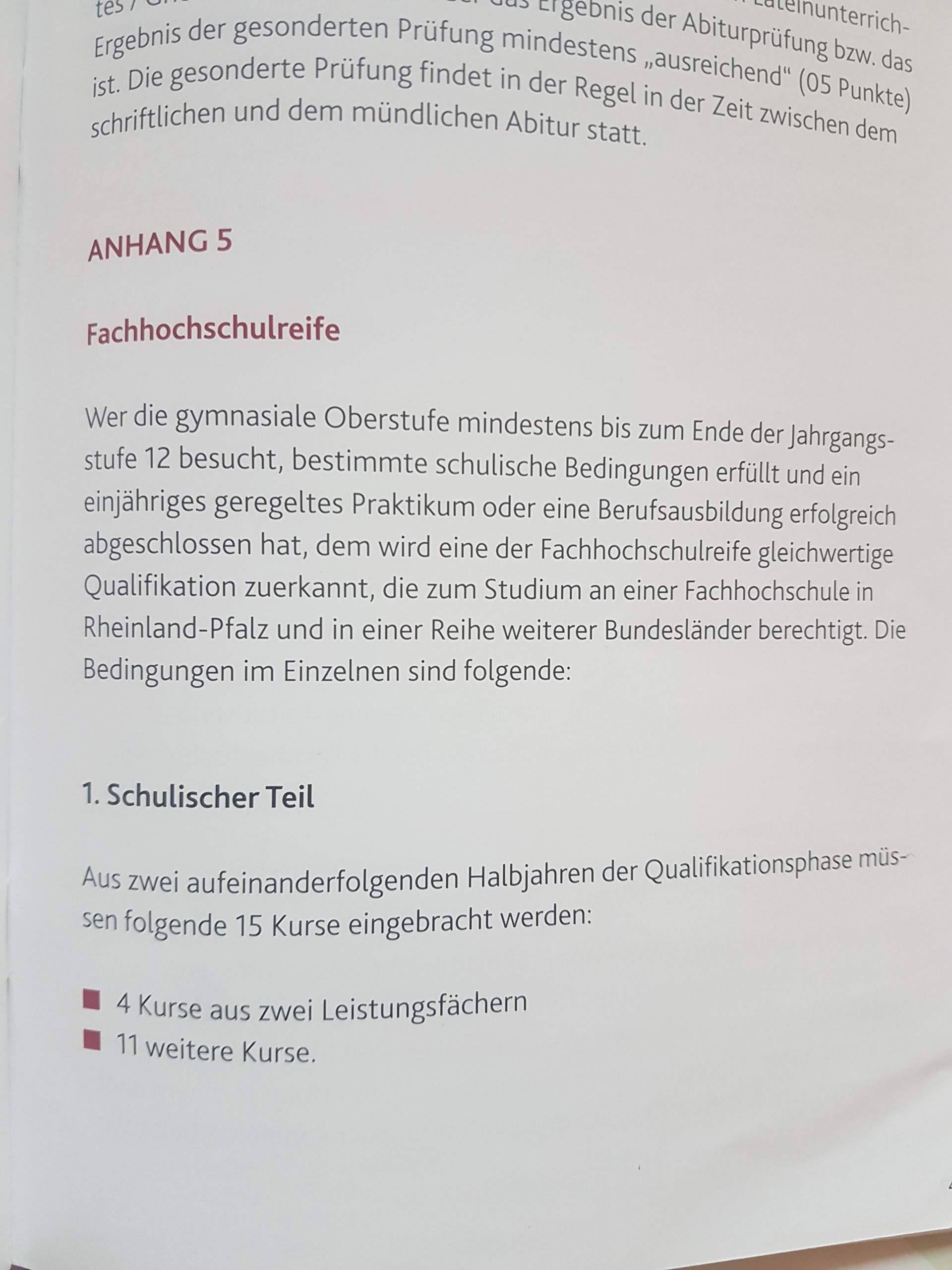 Fachabi rlp wie? (Schule, Ausbildung und Studium, Oberstufe)