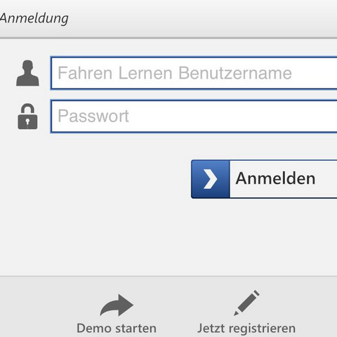Fahrenlernen App Benutzername Handy Smartphone Fuhrerschein