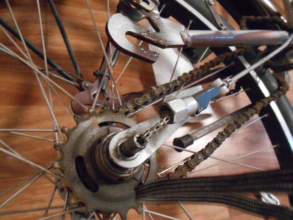 Fahrrad Hinterrad Ausbau Mechanik Schaltung