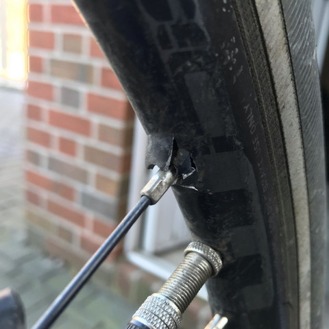 Fahrrad Hinterrad Speicher Herausgebrochen Technik Auto Und