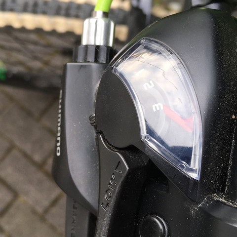 Hier die Schaltung am Lenkrad - (Fahrrad, Mountainbike, Kette)