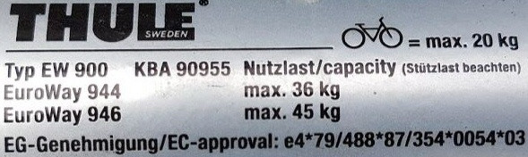 Fahrradtrager 36 Kg Fahrrad Thule