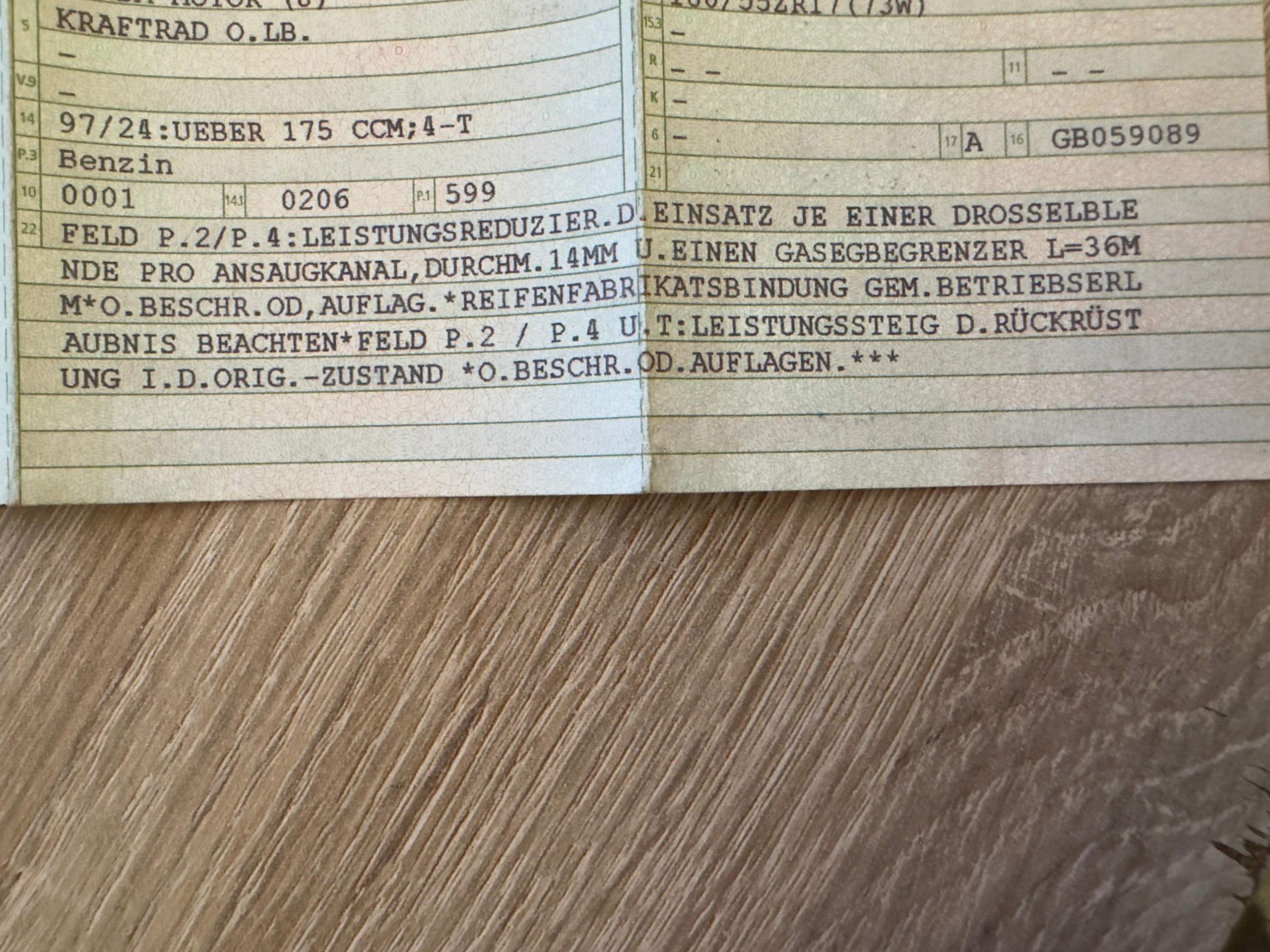 Eintragung Fahrzeugschein Frist