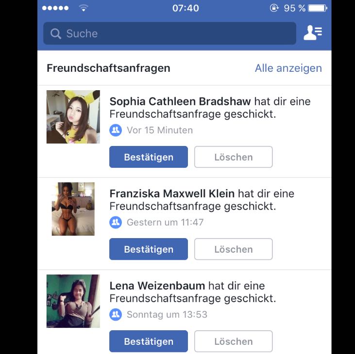 Fake Freundschaftsanfragen Auf Facebook
